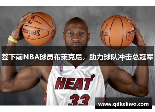 签下前NBA球员布莱克尼，助力球队冲击总冠军
